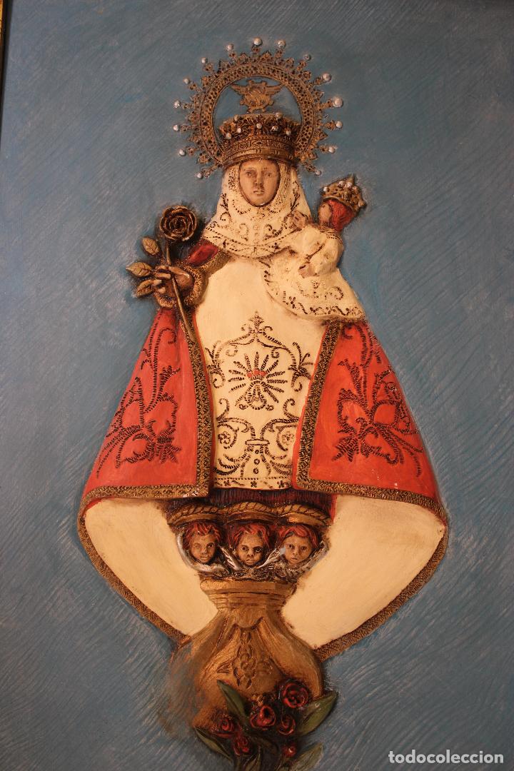 Arte: virgen de covadonga cuadro relieve - Foto 6