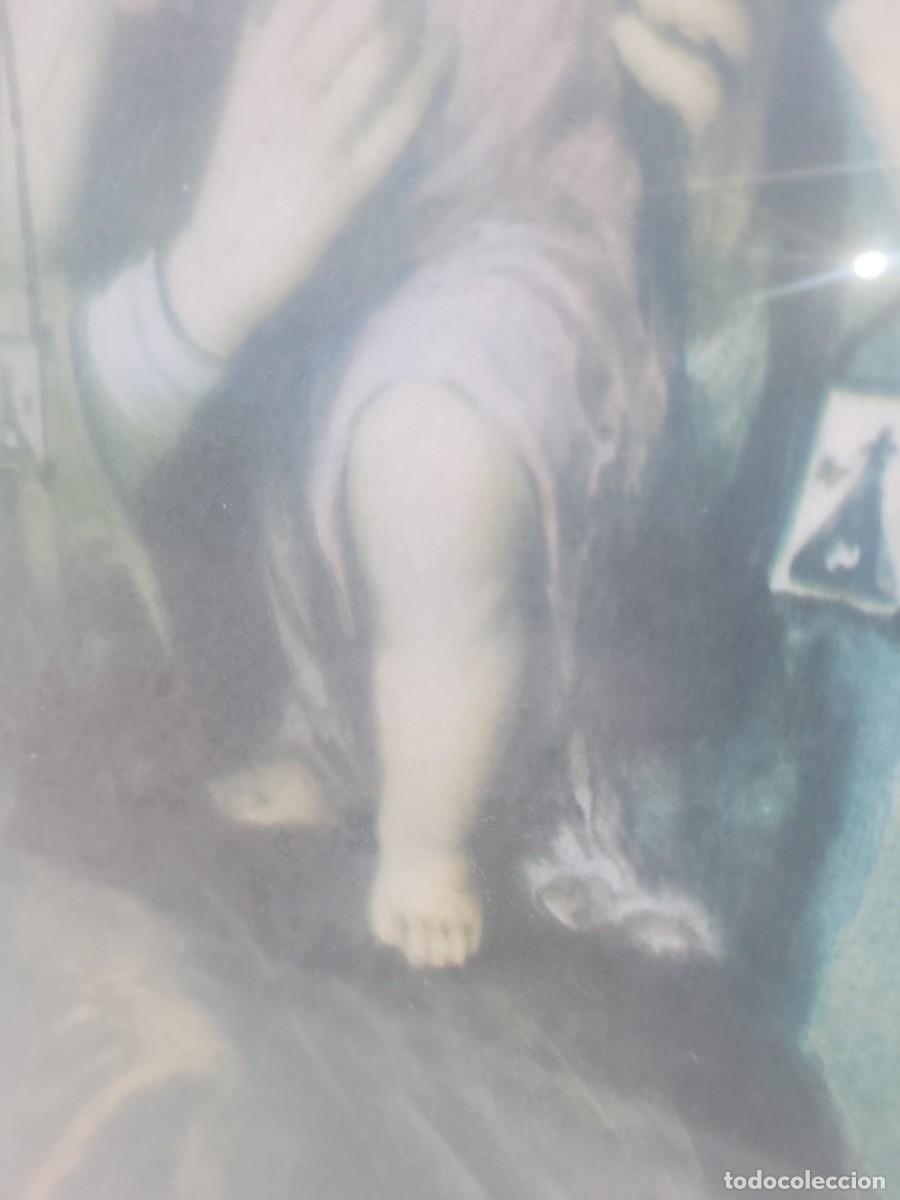 Arte: CUADRO VIRGEN DEL CARMEN,marco de madera - Foto 6