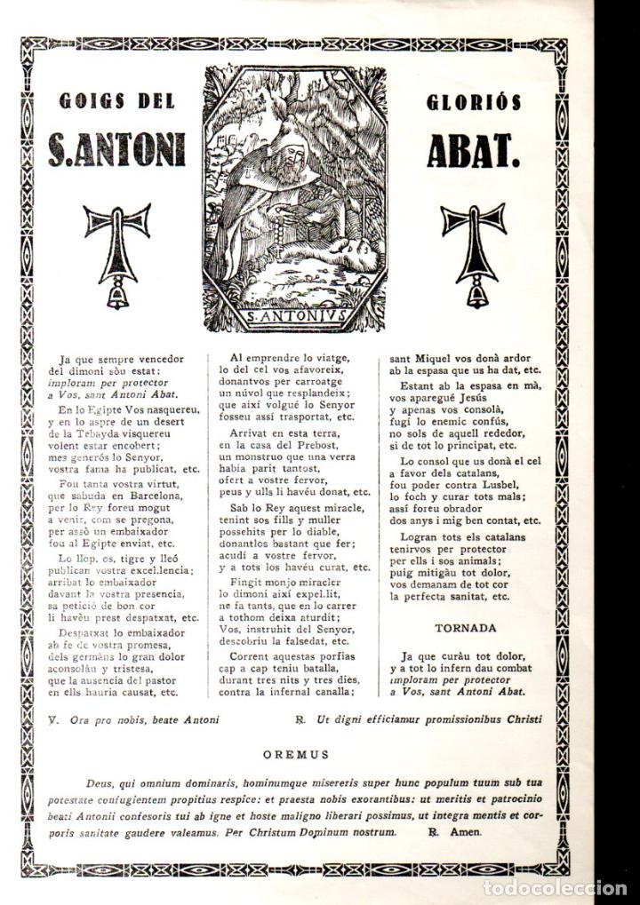 Arte: GOIGS A SANT ANTONI ABAT - Foto 1