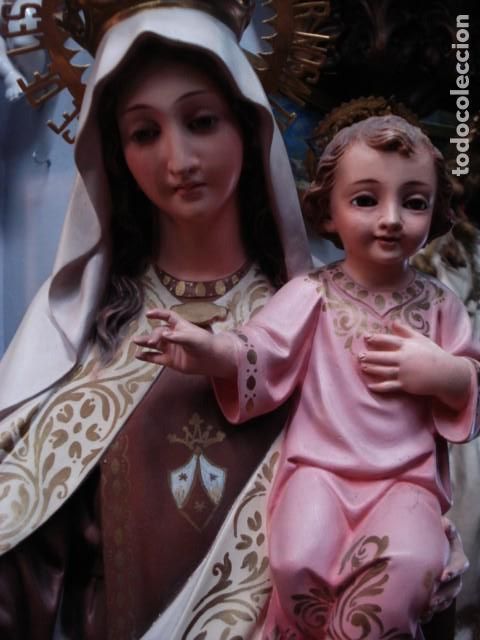 Arte: Virgen del Carmen de estuco de Olot - Foto 2