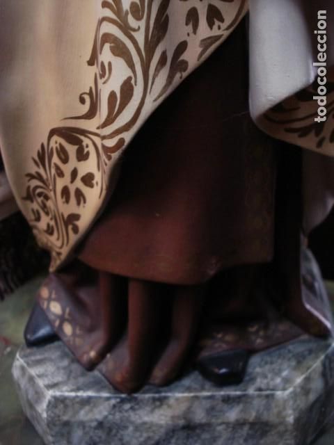 Arte: Virgen del Carmen de estuco de Olot - Foto 3