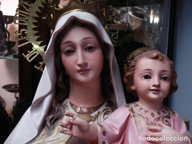 Arte: Virgen del Carmen de estuco de Olot - Foto 4