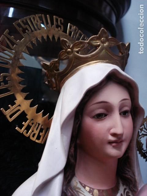 Arte: Virgen del Carmen de estuco de Olot - Foto 8