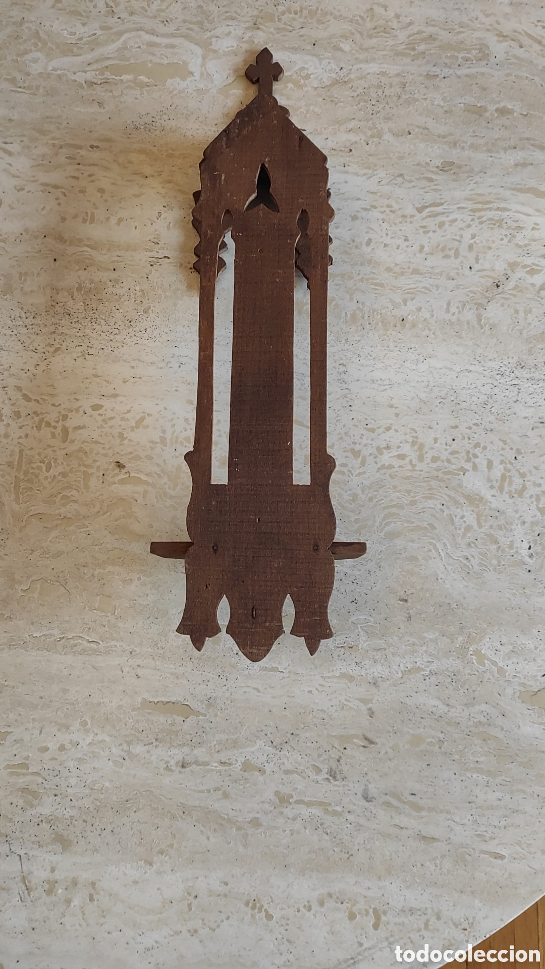 Arte: CAPILLA ALTAR MADERA ANTIGUA - Foto 2