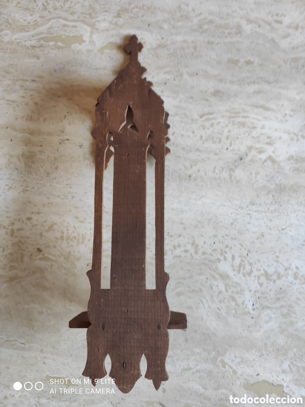Arte: CAPILLA ALTAR MADERA ANTIGUA - Foto 3