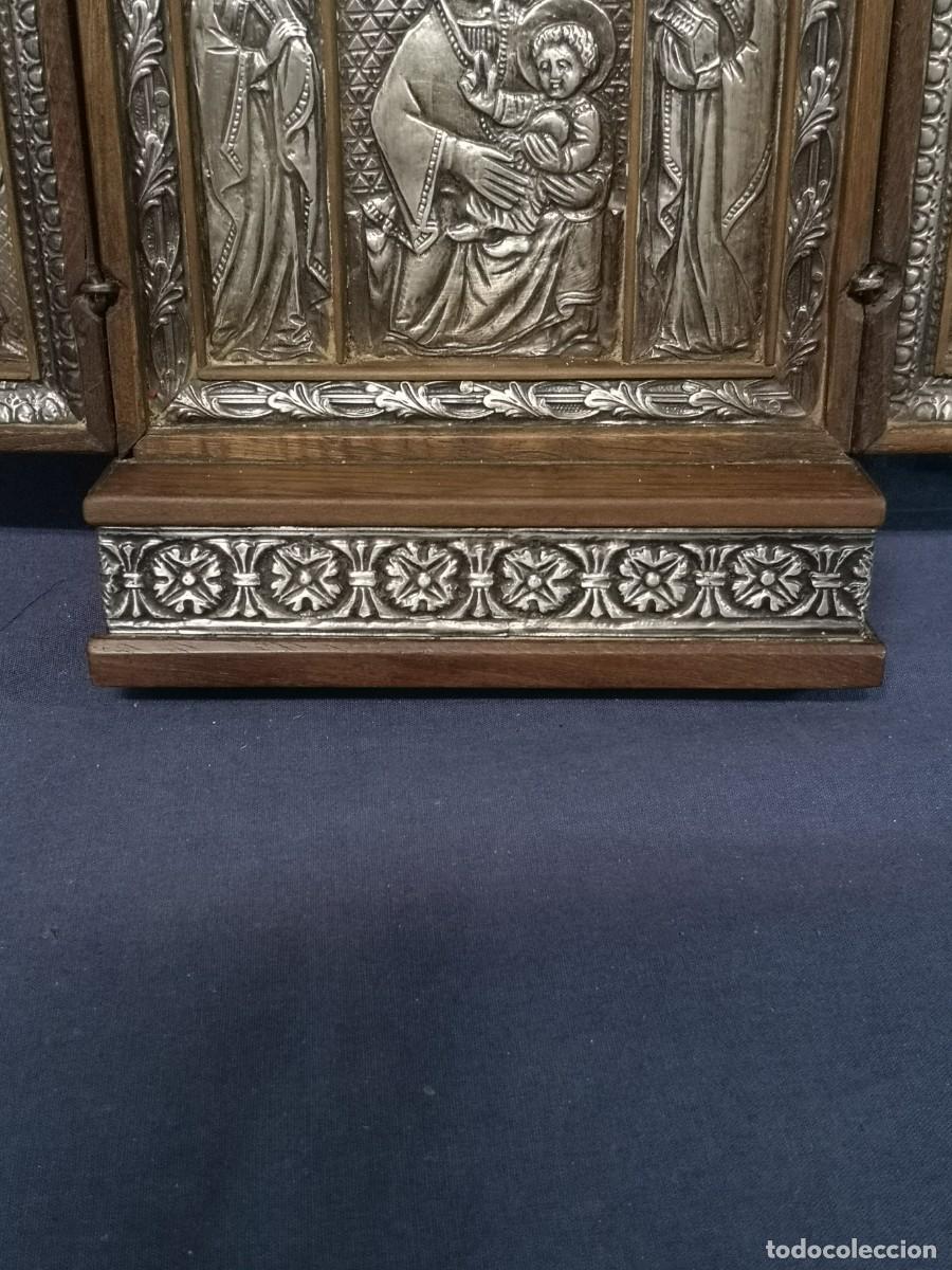 Arte: TRIPTICO RELIGIOSO EN PLATA - Foto 6