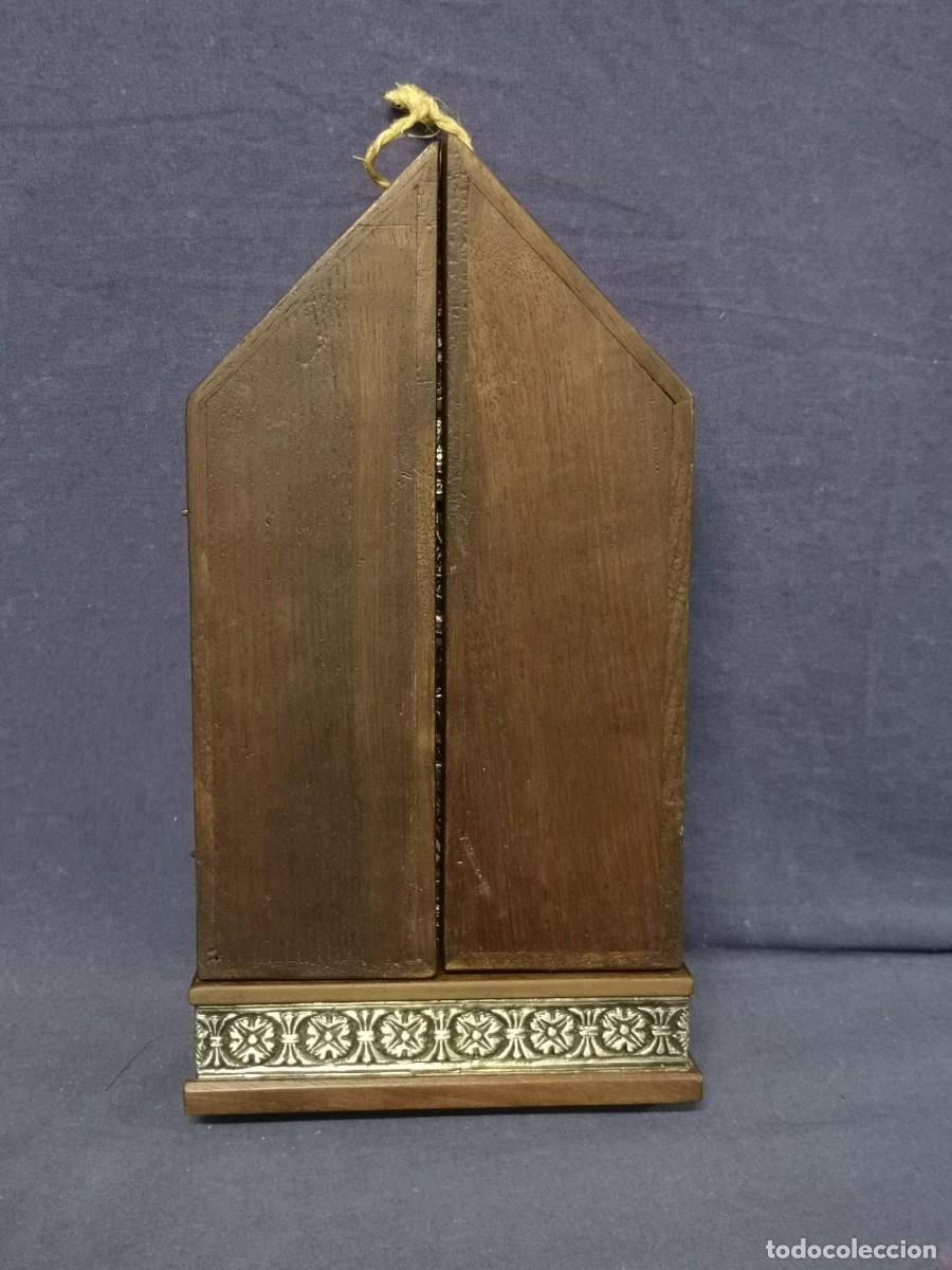 Arte: TRIPTICO RELIGIOSO EN PLATA - Foto 11