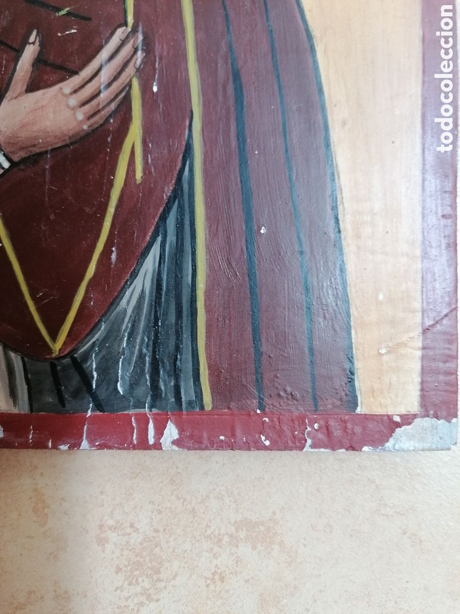 Arte: Icono pintado a mano sobre tabla - Foto 3