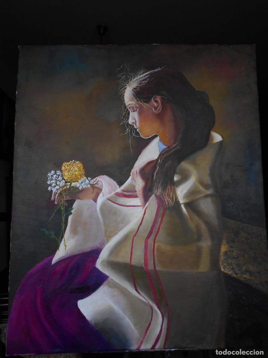 Arte: La ni&ntilde;a y las flores - Foto 1