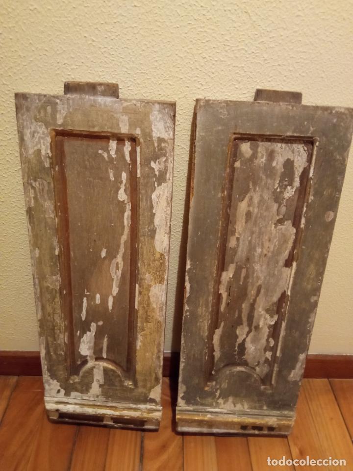 Arte: dos piezas policromadas de retablo - Foto 2