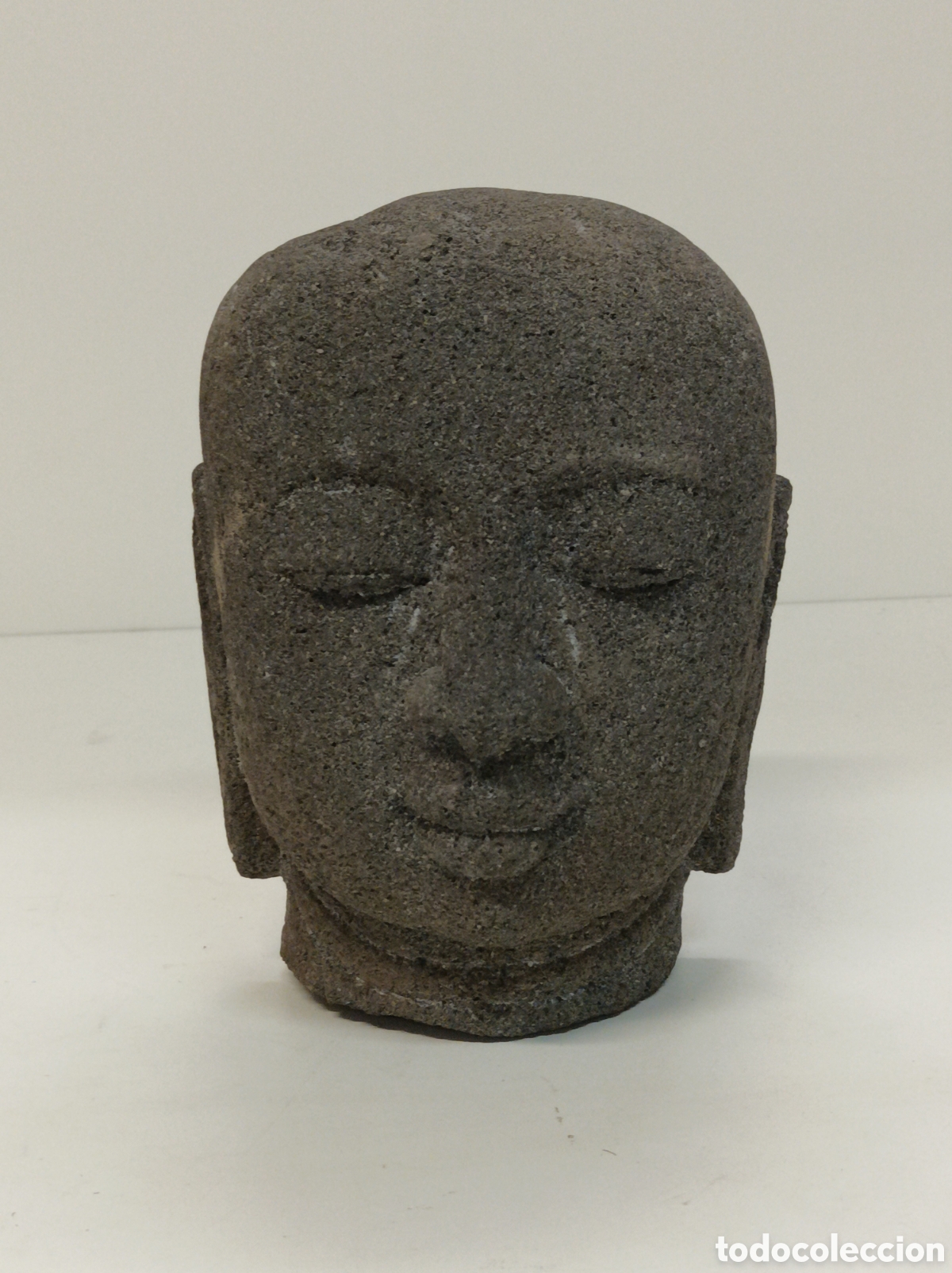 Arte: Cabeza Busto Buda en piedra - Foto 1