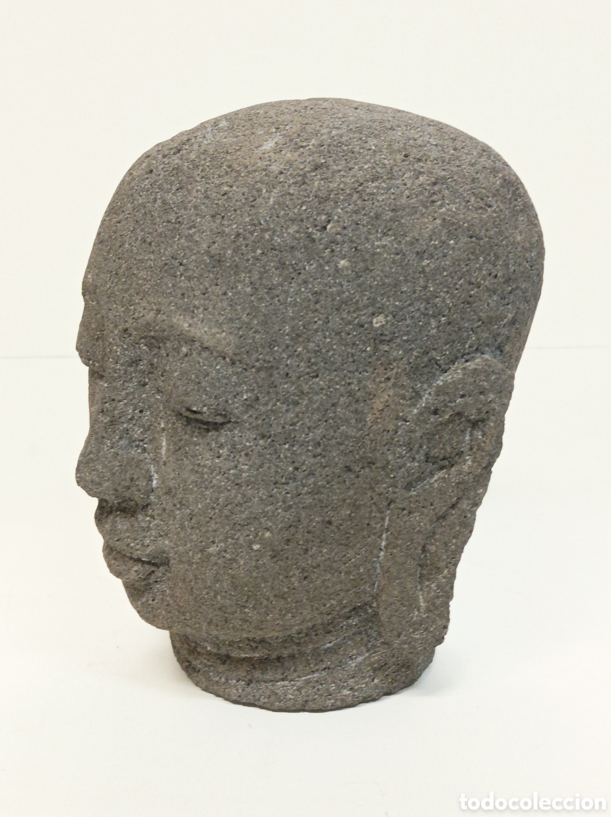 Arte: Cabeza Busto Buda en piedra - Foto 2