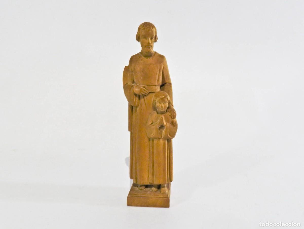 Arte: Figura santo tallada en madera - Foto 1