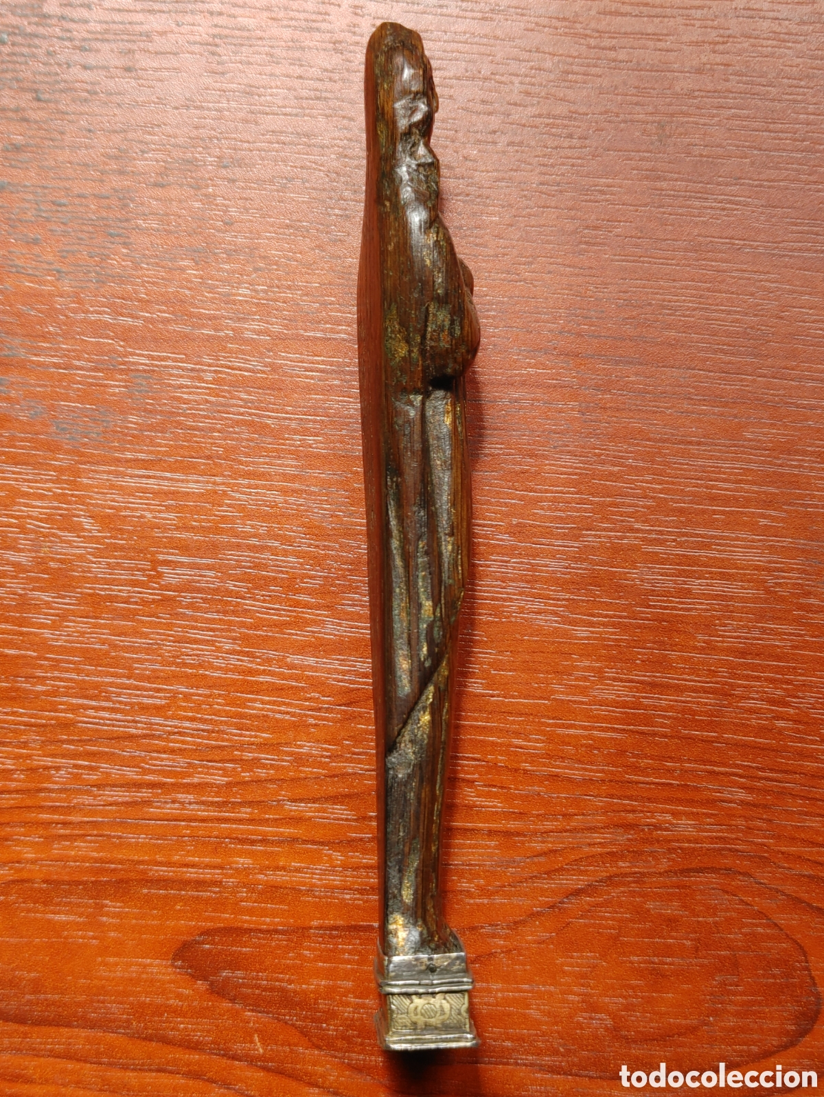 Arte: Tallita de madera con base de plata. - Foto 3