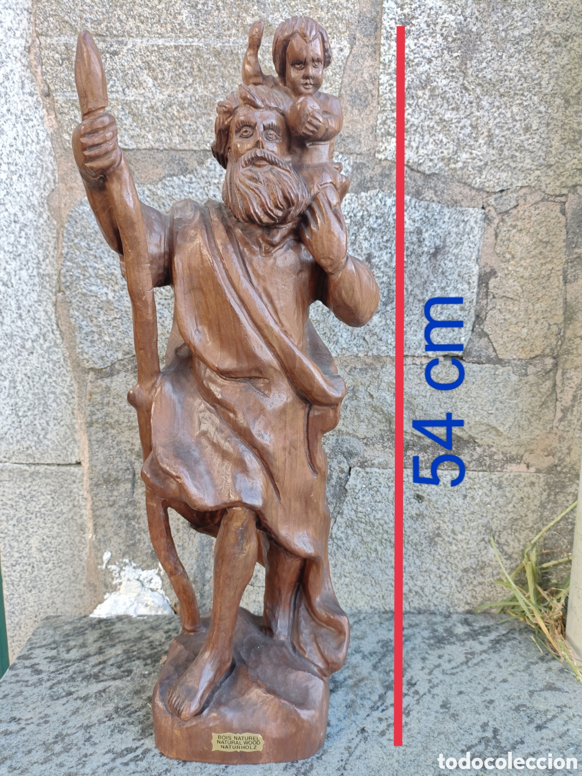 Arte: San cristobal, madera - Foto 2