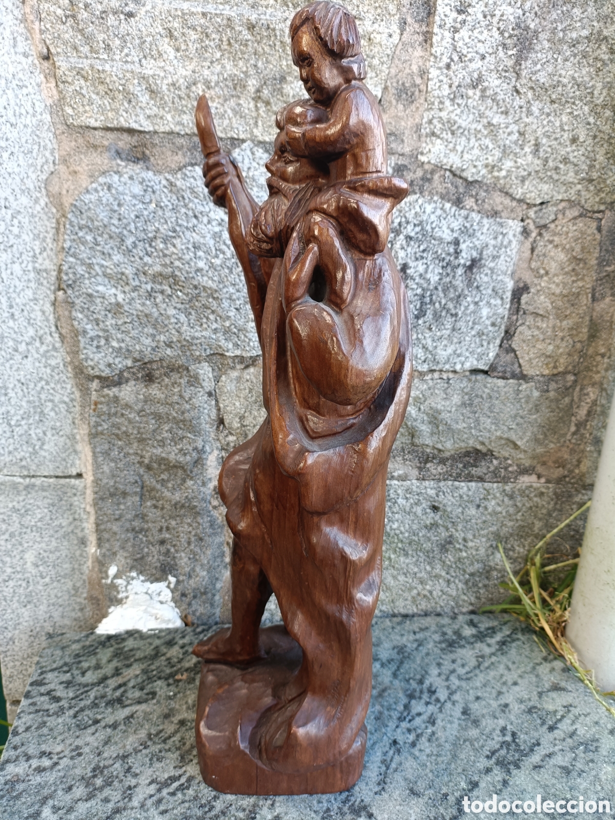 Arte: San cristobal, madera - Foto 4