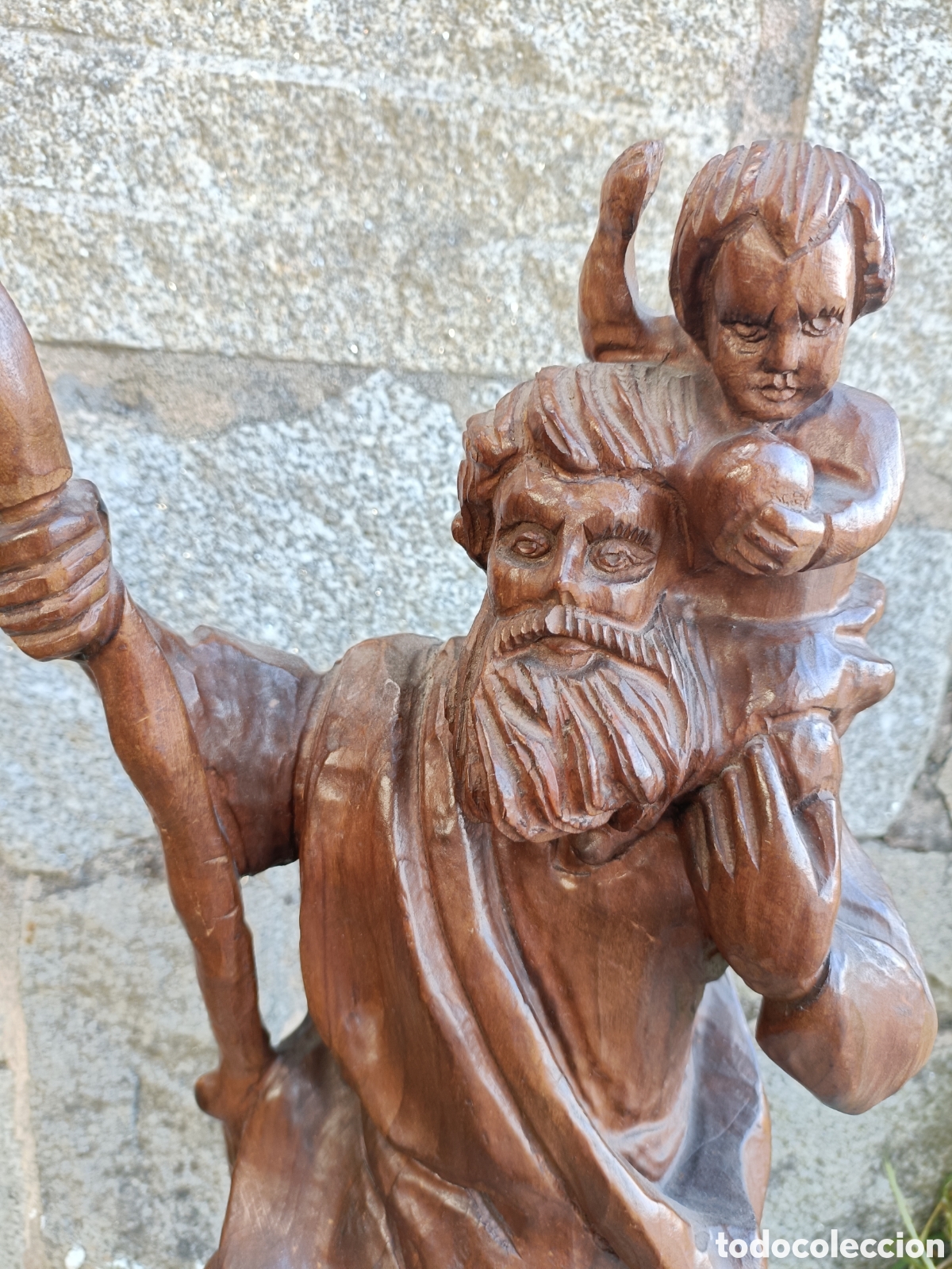 Arte: San cristobal, madera - Foto 5