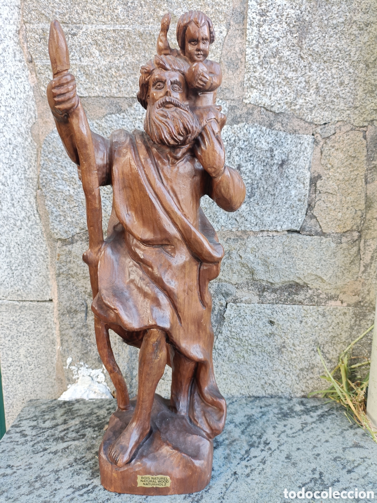 Arte: San cristobal, madera - Foto 1
