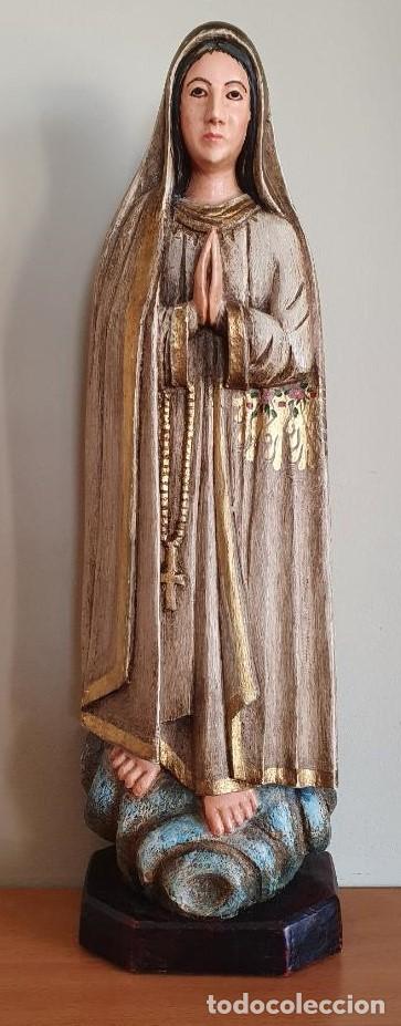 Arte: VIRGEN TALLADA EN MADERA Y POLICROMADA DE AUTOR - Foto 1