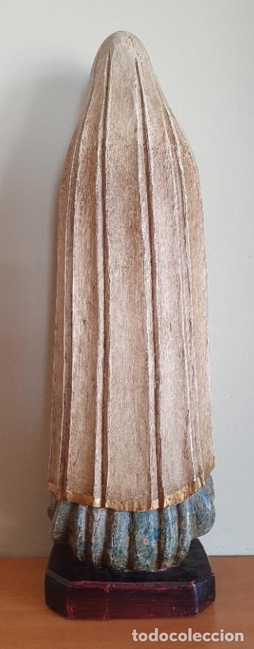 Arte: VIRGEN TALLADA EN MADERA Y POLICROMADA DE AUTOR - Foto 4