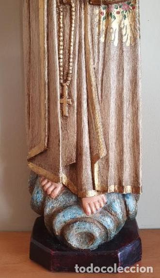 Arte: VIRGEN TALLADA EN MADERA Y POLICROMADA DE AUTOR - Foto 8