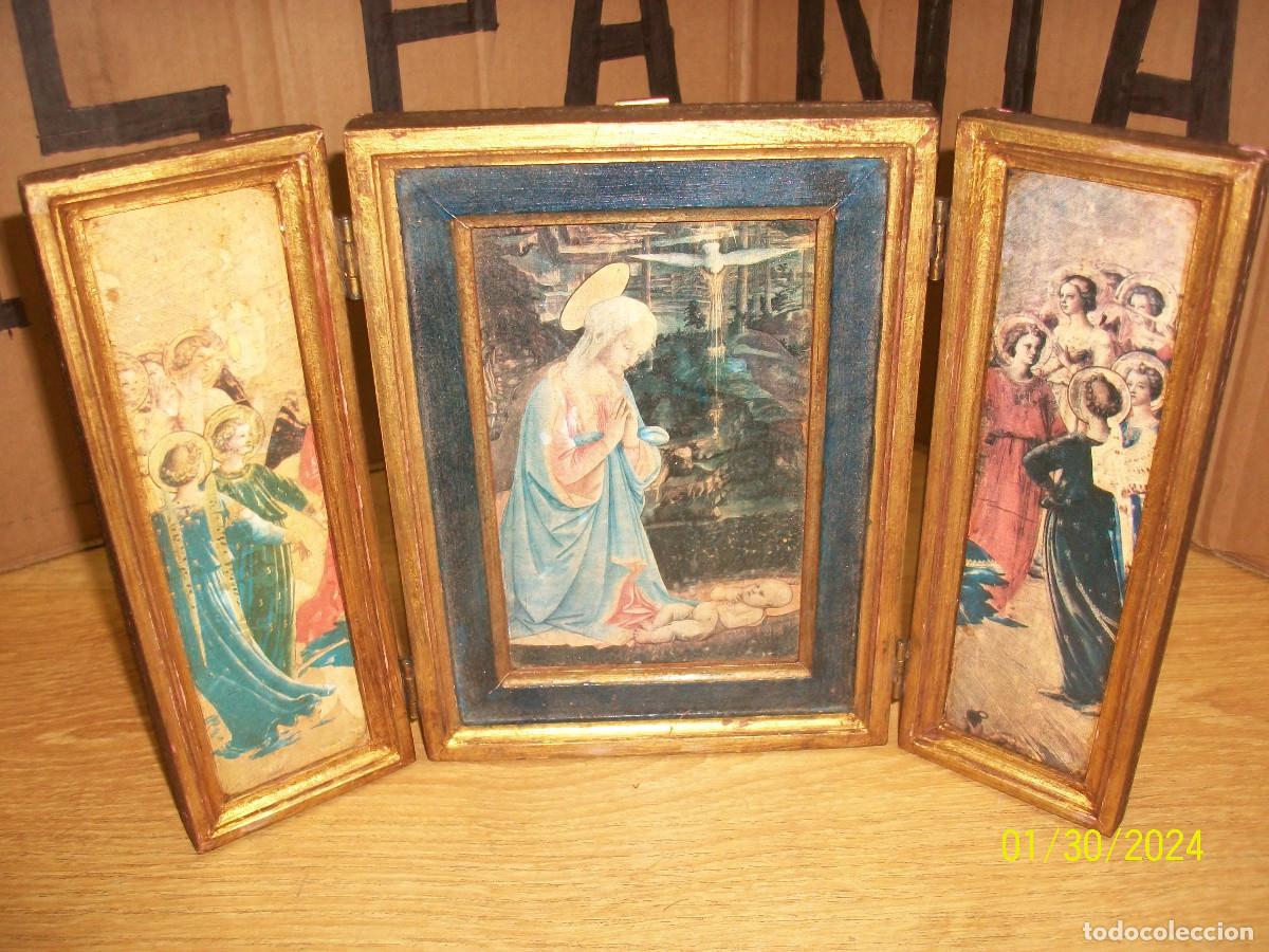 Arte: ANTIGUO TRIPTICO - Foto 2