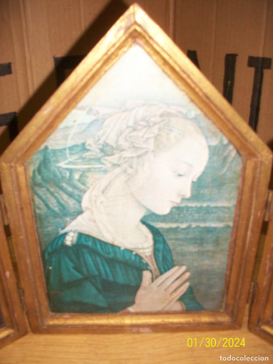 Arte: ANTIGUO TRIPTICO - Foto 3