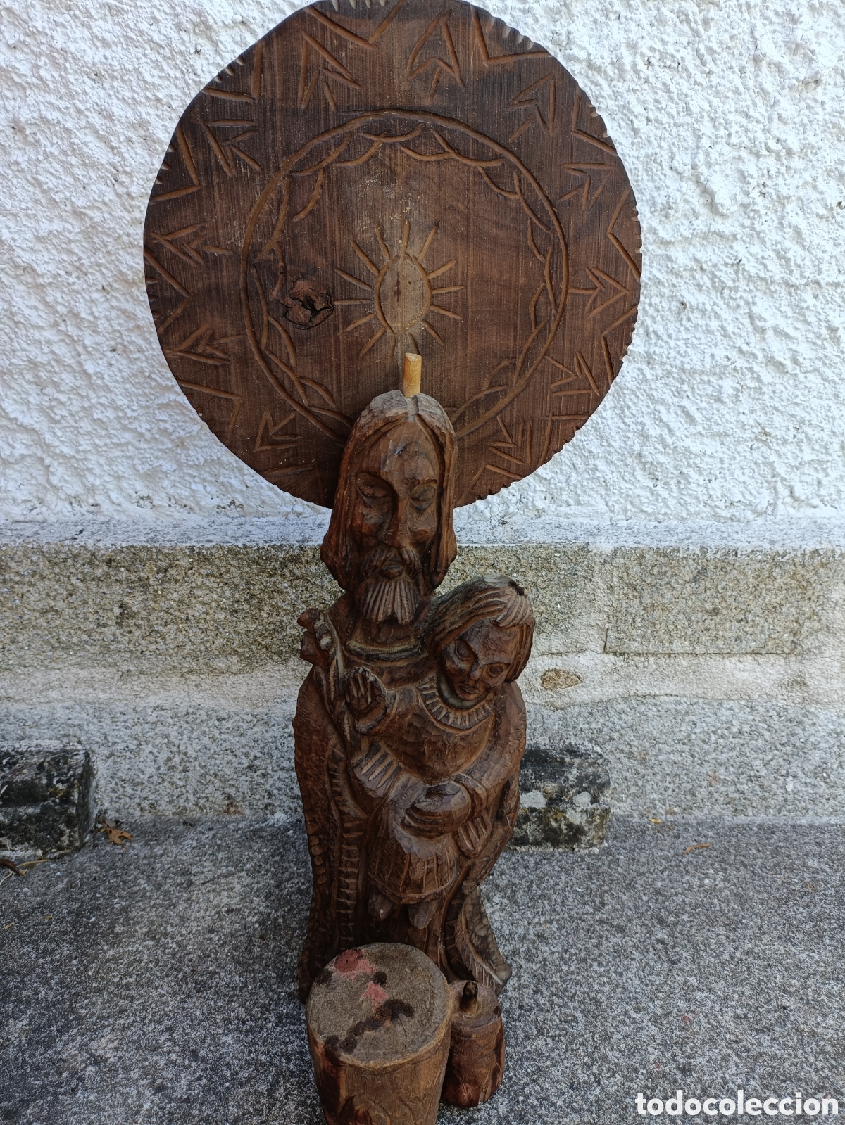 Arte: San Jos&eacute; de la monta&ntilde;a madera - Foto 4
