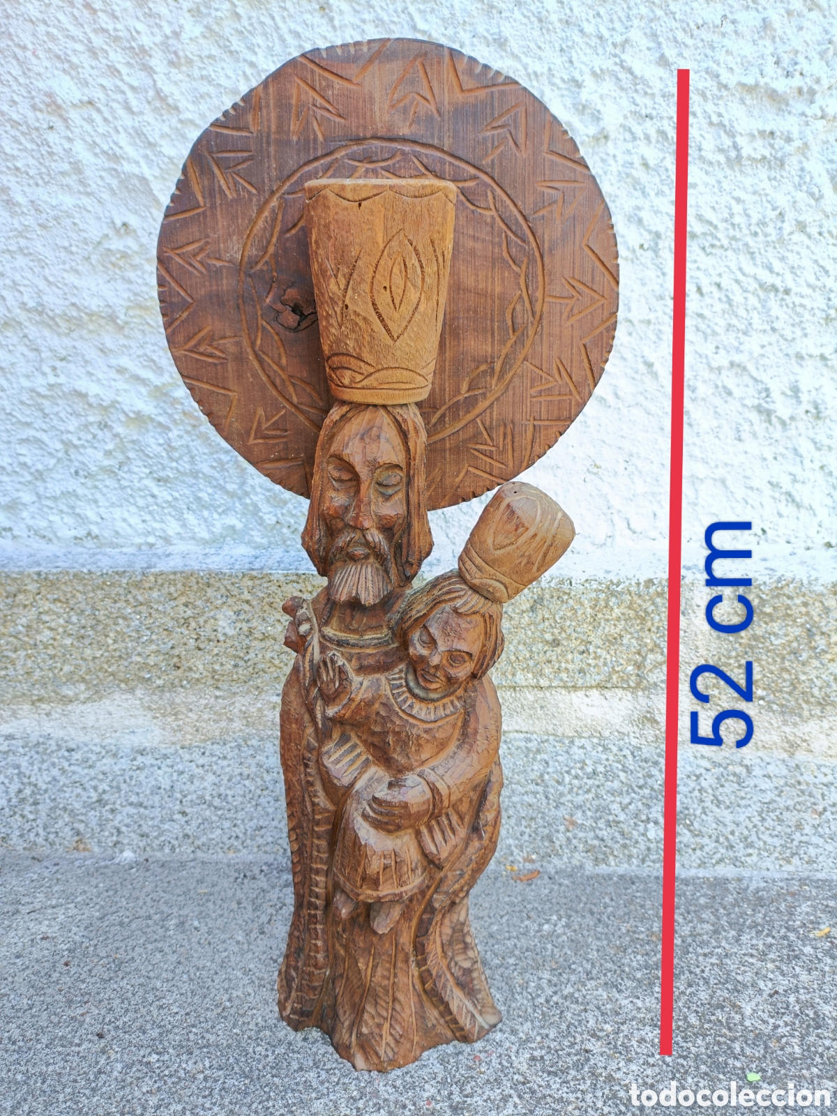 Arte: San Jos&eacute; de la monta&ntilde;a madera - Foto 6