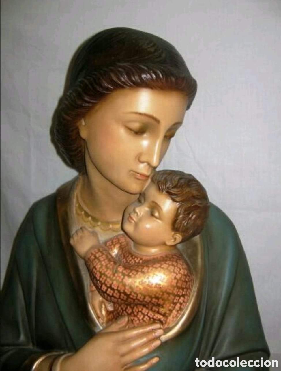 Arte: VIRGEN CON NI&Ntilde;O 160CM - Foto 2
