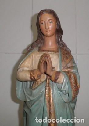 Arte: VIRGEN INMACULADA EN MADERA MACIZA - Foto 4
