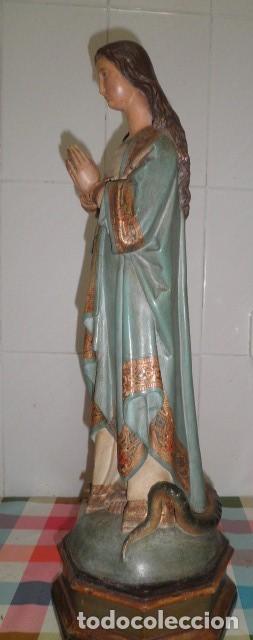 Arte: VIRGEN INMACULADA EN MADERA MACIZA - Foto 6