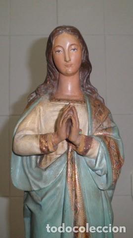 Arte: VIRGEN INMACULADA EN MADERA MACIZA - Foto 7