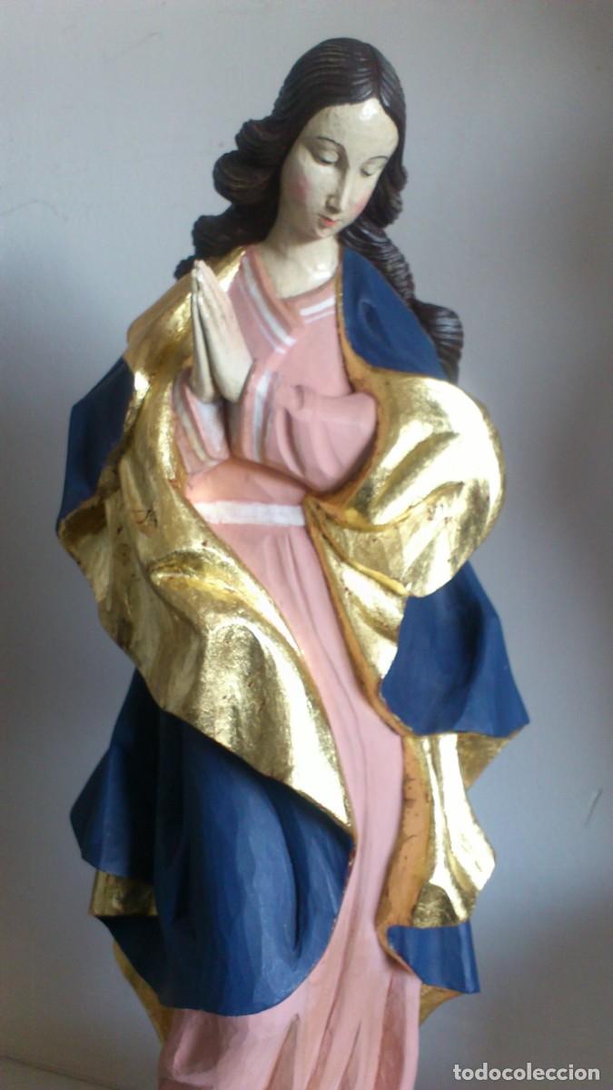 Arte: VIRGEN MADERA INMACULADA TALLA - Foto 4