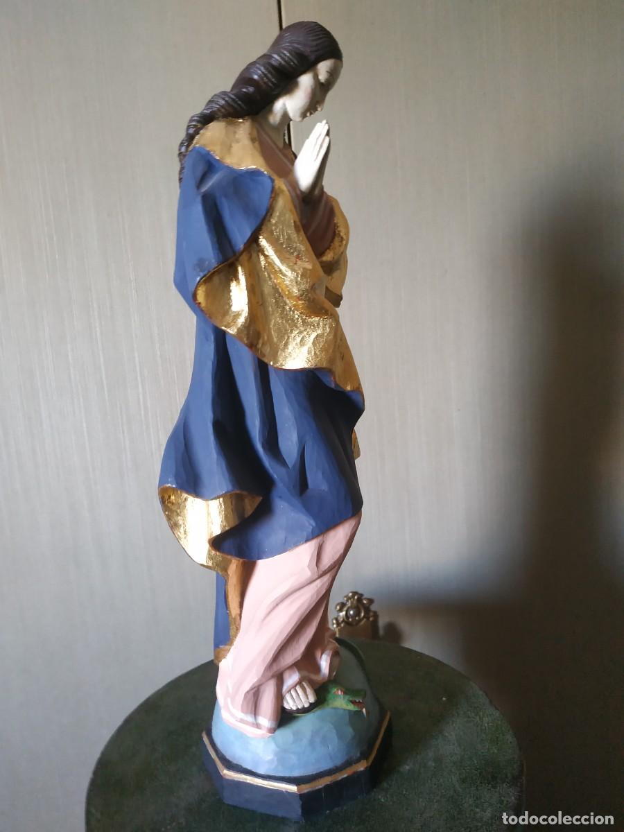 Arte: VIRGEN MADERA INMACULADA TALLA - Foto 6