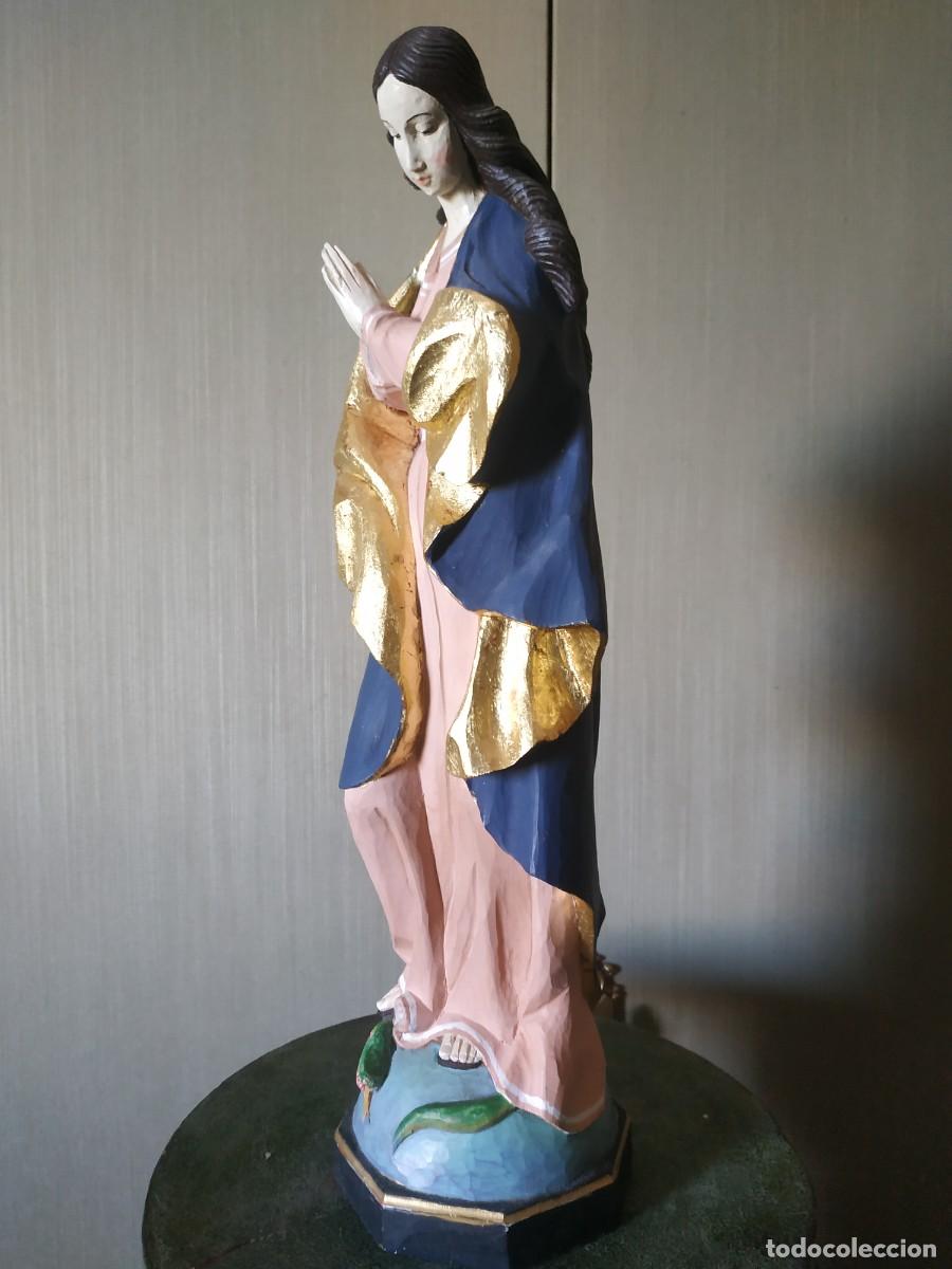 Arte: VIRGEN MADERA INMACULADA TALLA - Foto 7