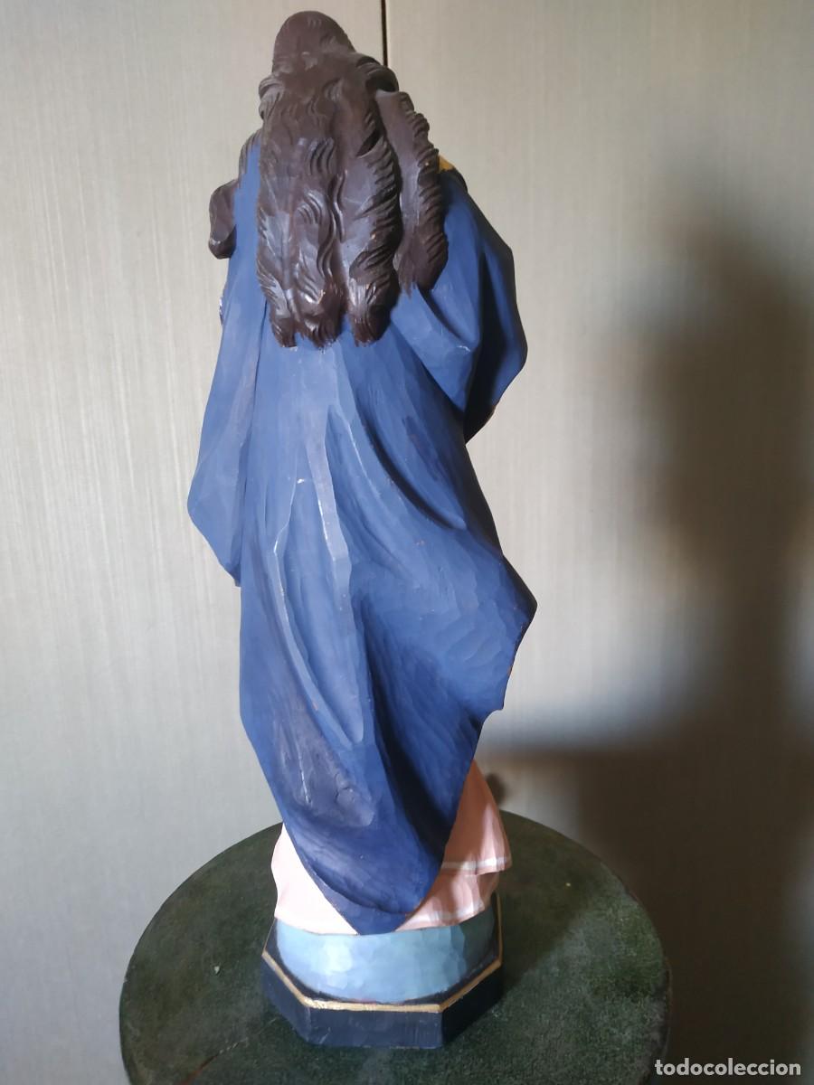Arte: VIRGEN MADERA INMACULADA TALLA - Foto 8