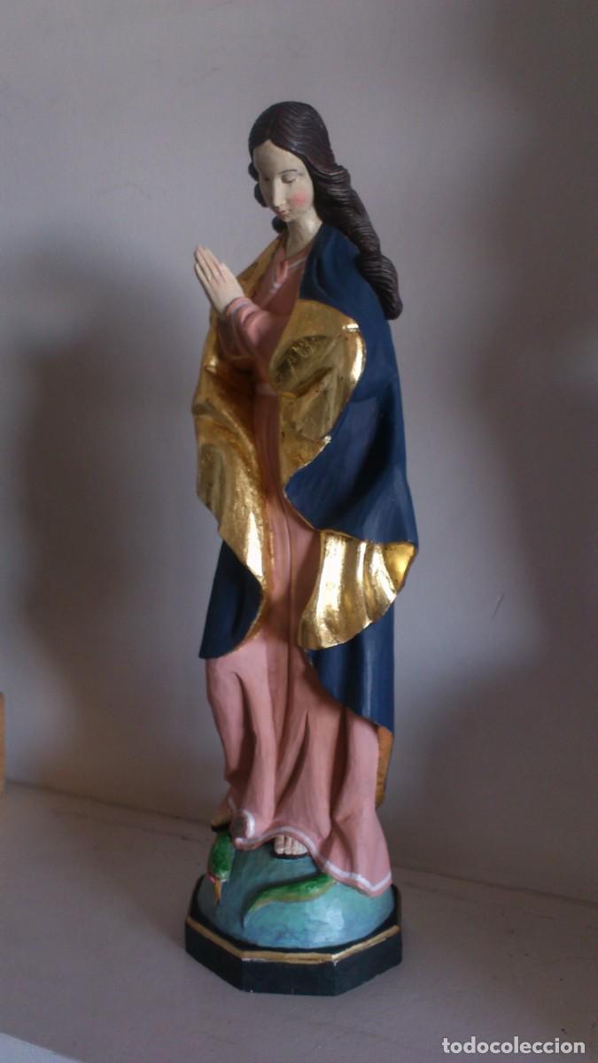 Arte: VIRGEN MADERA INMACULADA TALLA - Foto 9