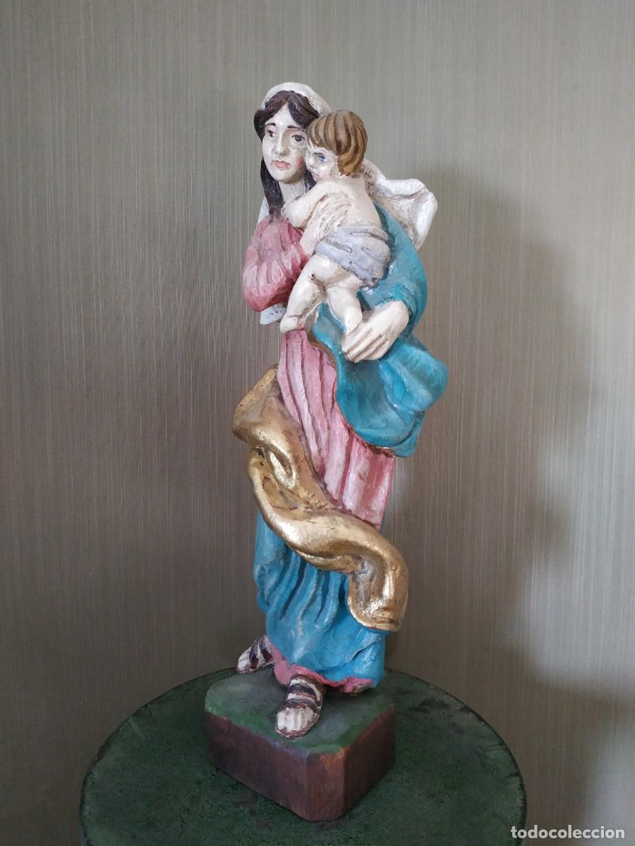 Arte: VIRGEN MAR&Iacute;A TALLA DE MADERA - Foto 2