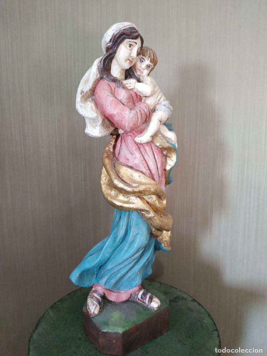 Arte: VIRGEN MAR&Iacute;A TALLA DE MADERA - Foto 3