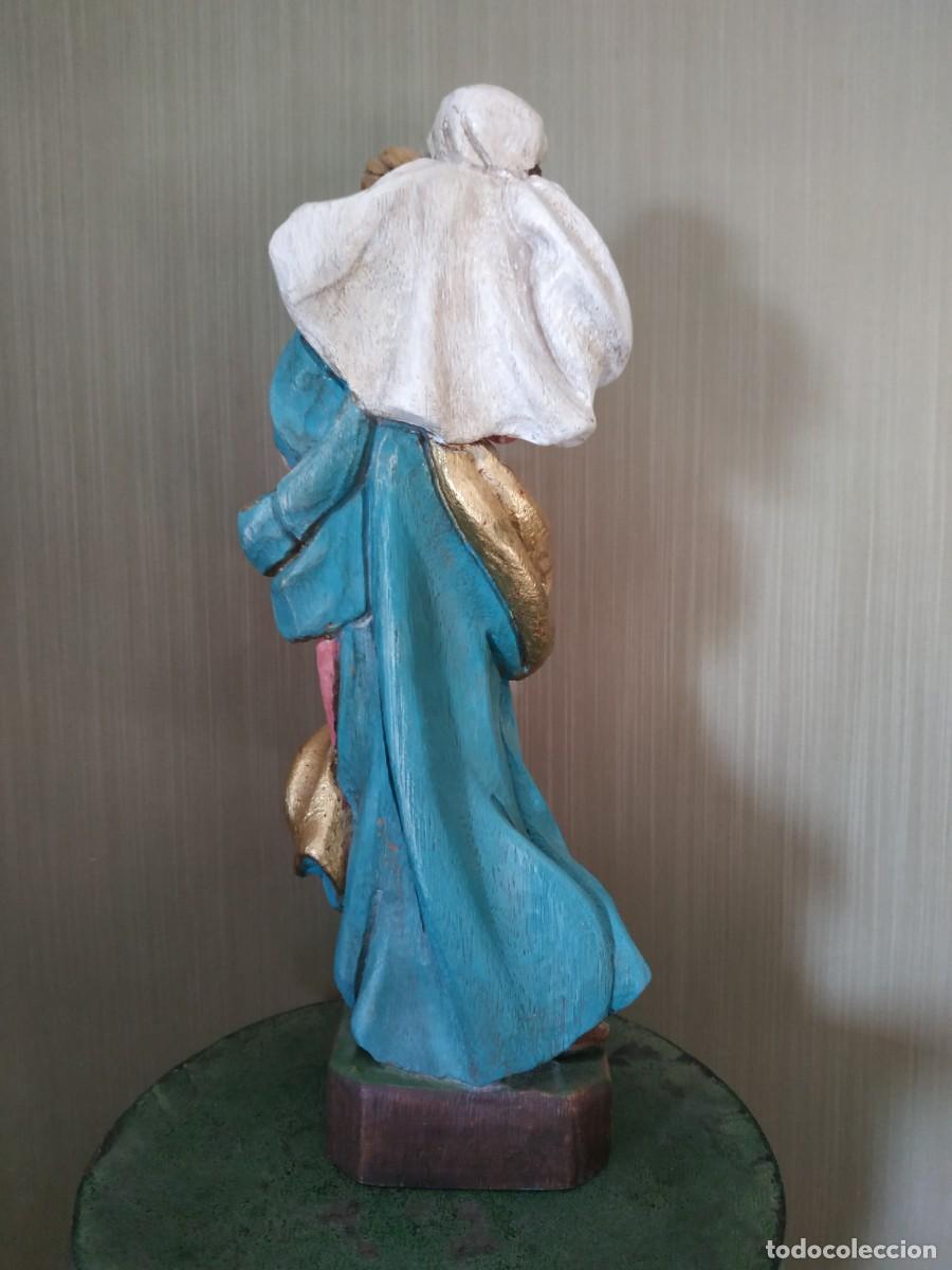 Arte: VIRGEN MAR&Iacute;A TALLA DE MADERA - Foto 4