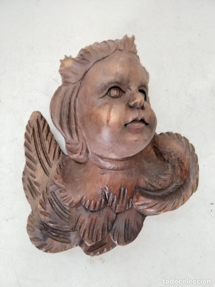 Arte: angel tallado en madera - Foto 4
