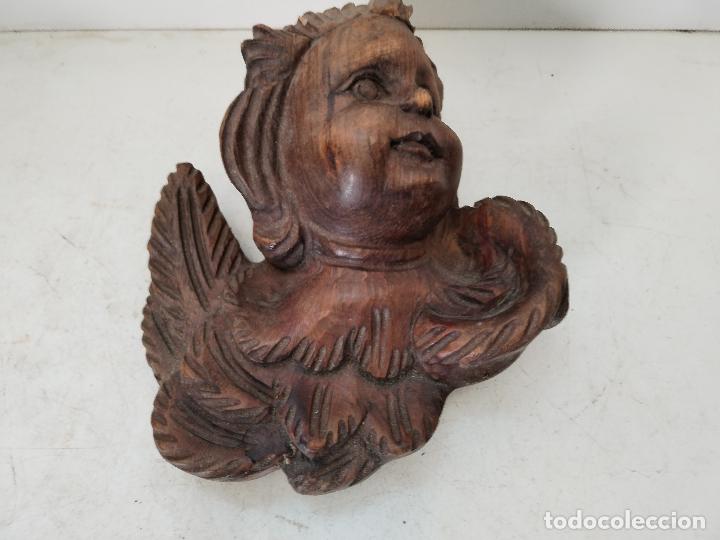Arte: angel tallado en madera - Foto 2