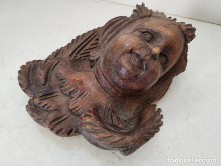 Arte: angel tallado en madera - Foto 5