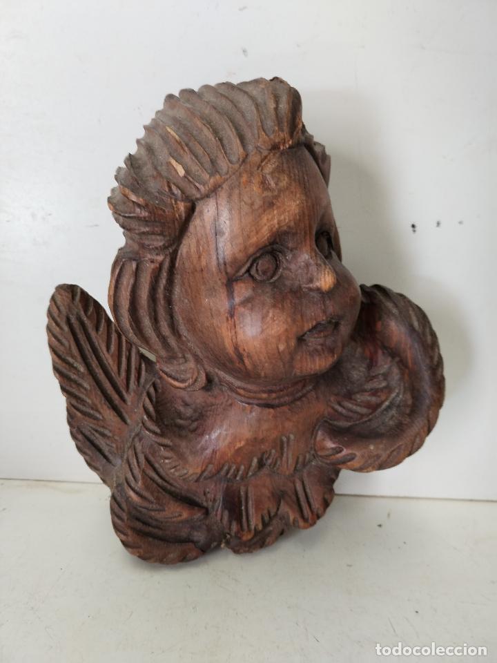 Arte: angel tallado en madera - Foto 1