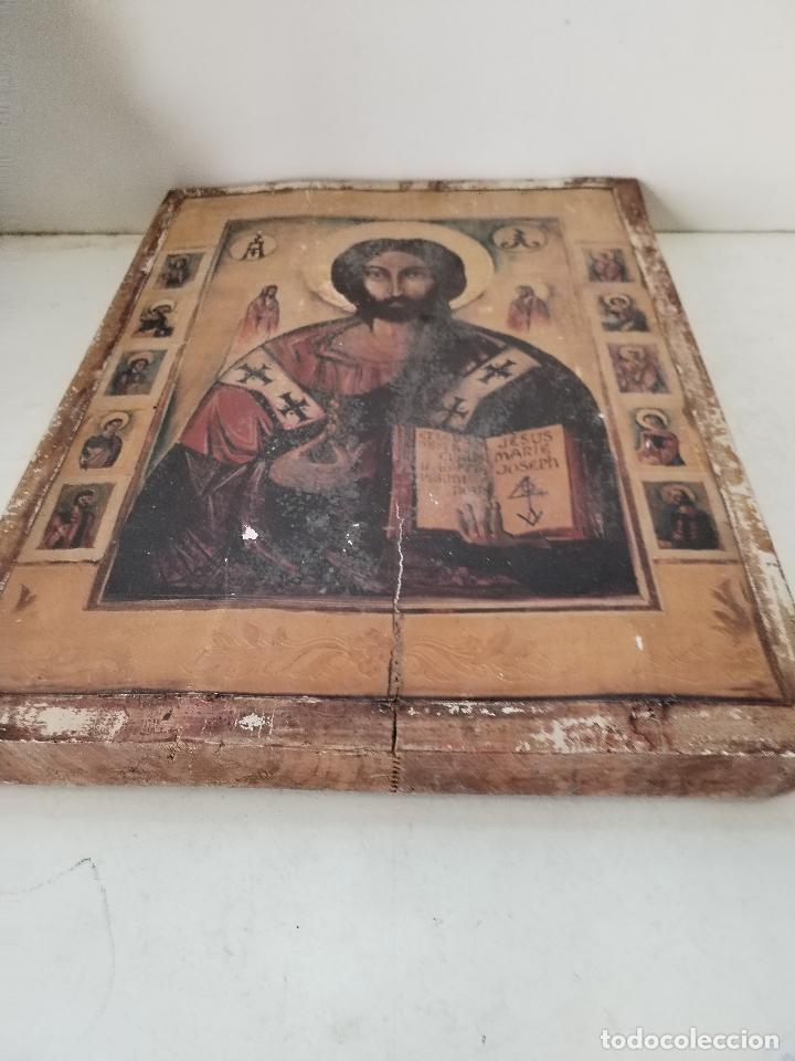 Arte: icono en madera y lamina - Foto 3