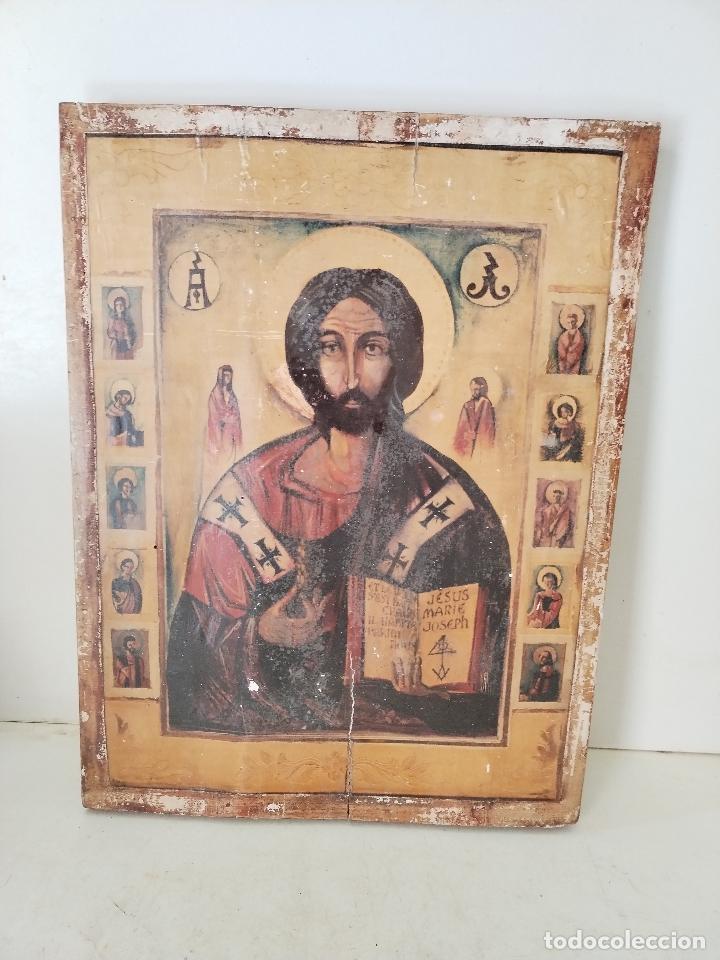 Arte: icono en madera y lamina - Foto 5