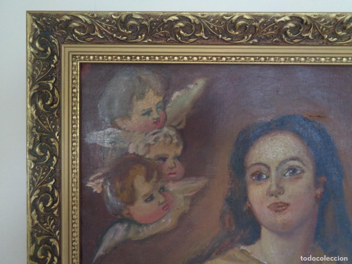 Arte: CUADRO DE LA INMACULADA PINTADO AL OLEO - Foto 5
