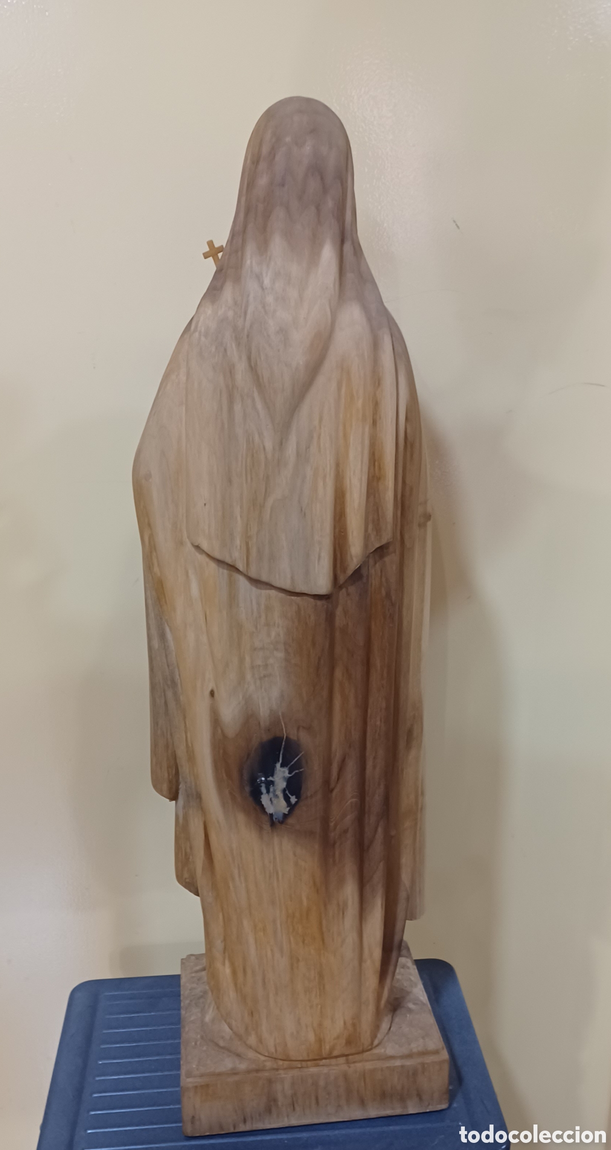 Arte: SANTA CLARA DE ASIS MADERA 66CM - Foto 3