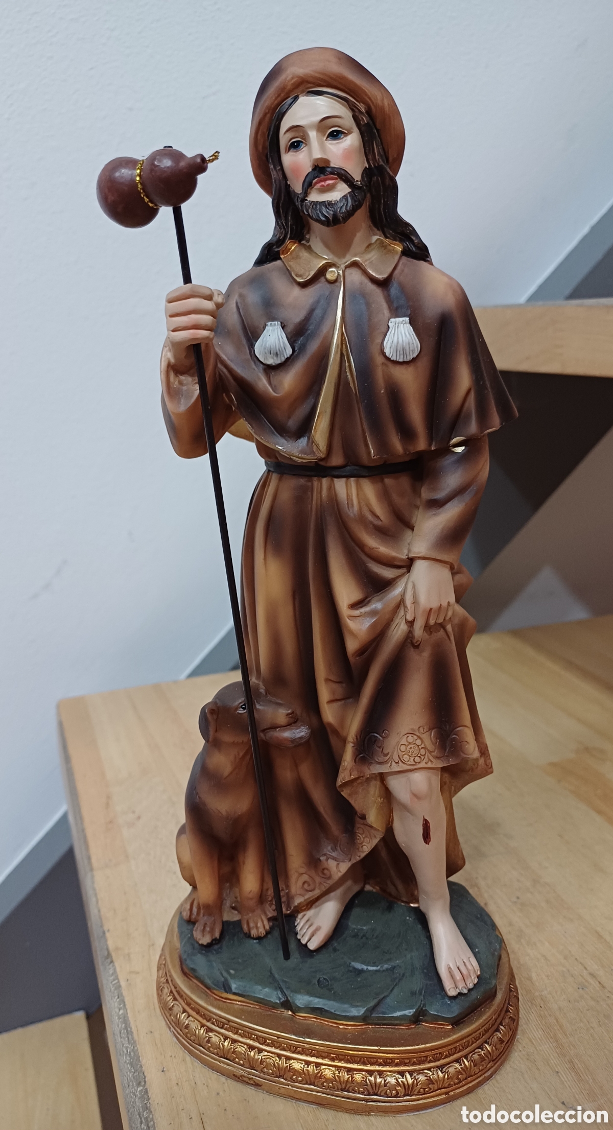 Arte: SAN ROQUE DE 30 CM NUEVO - Foto 1